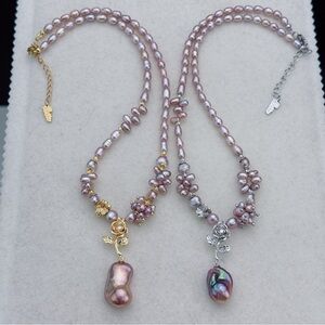 N30 Handmade Freshwater Baroque Pearl Necklace
